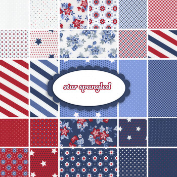 Star Spangled  26 FQ Set by April Rosenthal for Moda Fabrics, Image