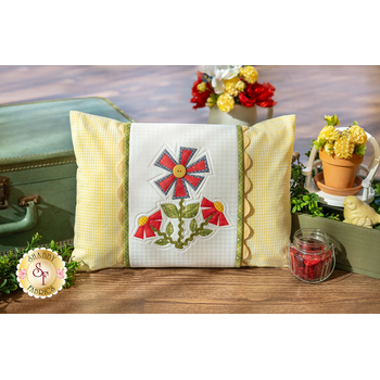  May Flowers Pillow Wrap & Cover Kit by The Whole Country Caboodle, Image