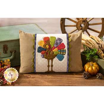  Gobble Gobble Pillow Wrap & Cover Kit by The Whole Country Caboodle, Image