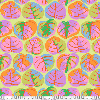 Kaffe Fassett Collective Classics Plus PWGP208.PASTEL Palm Leaves - Pastel by FreeSpirit Fabrics, Image