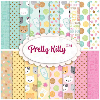 Pretty Kitty™  18 FQ Set by Doodlebug Design Inc. for Riley Blake Designs, Image