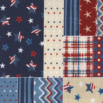 Stars of Valor 30083-431 Multi by Beth Grove for Wilmington Prints, Image