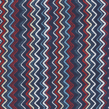 Stars of Valor 30087-431 Navy by Beth Grove for Wilmington Prints, Image