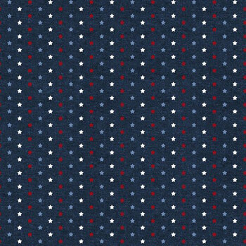 Stars of Valor 30090-413 Blue by Beth Grove for Wilmington Prints