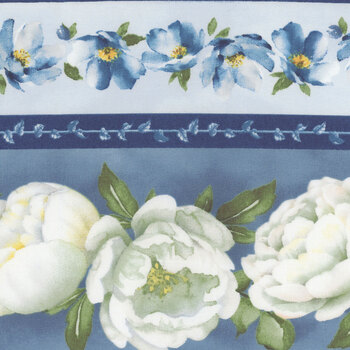 Blue Harmony 33898-417 Multi by Nancy Mink for Wilmington Prints, Image