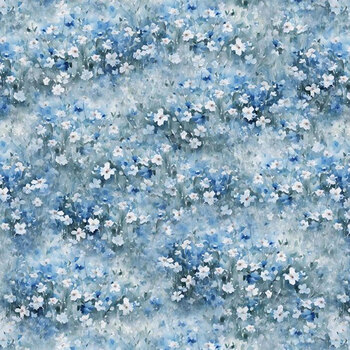 Blue Harmony 33902-441 Blue by Nancy Mink for Wilmington Prints, Image