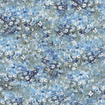 Blue Harmony 33902-441 Blue by Nancy Mink for Wilmington Prints, Image