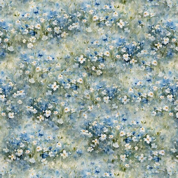 Blue Harmony 33902-471 Multi by Nancy Mink for Wilmington Prints, Image