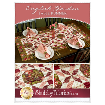 English Garden Table Runner Pattern, Image