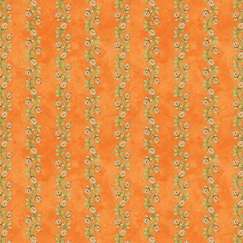 Ghoul Friends C16053-ORANGE Pumpkin Vine by Teresa Kogut for Riley Blake Designs