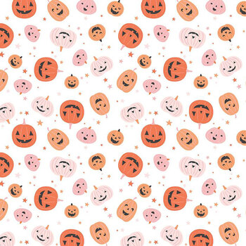 Hey Pumpkin C16031-WHITE White by My Mind's Eye for Riley Blake Designs, Image