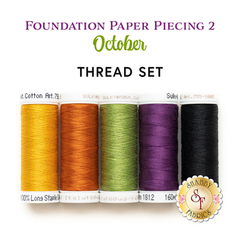  Foundation Paper Piecing Series 2 - October - 5pc Thread Set