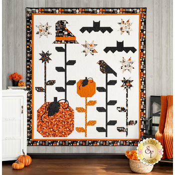  Halloween Garden Quilt Kit, Image