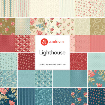 Lighthouse  39 FQ Set by Edyta Sitar for Andover Fabrics, Image