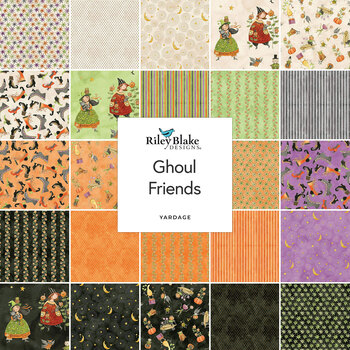 Ghoul Friends  Yardage by Teresa Kogut for Riley Blake Designs, Image