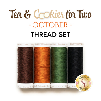 Tea & Cookies for Two - October - 4pc Thread Set