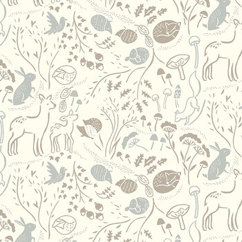 Forest Tales 54441-2 Ivory by Whistler Studios for Windham Fabrics, Image