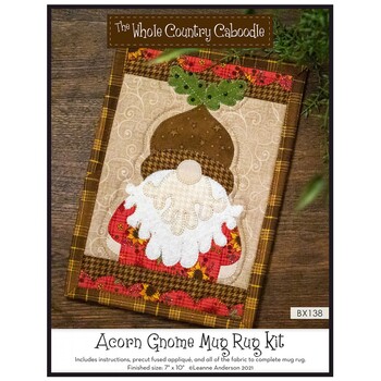  Acorn Gnome Mug Rug Kit by The Whole Country Caboodle, Image