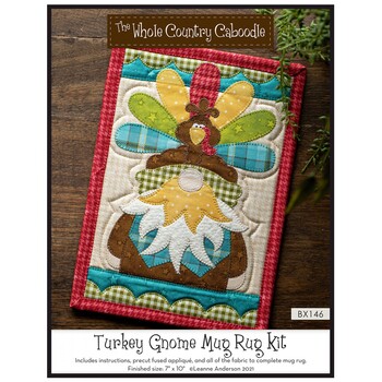  Turkey Gnome Mug Rug Kit by The Whole Country Caboodle, Image