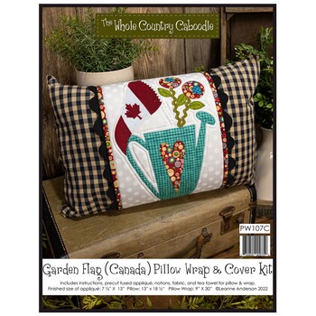  Garden Flag (Canada) Pillow Wrap & Cover Kit by The Whole Country Caboodle, Image