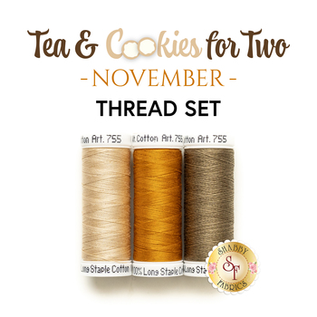 Tea & Cookies for Two - November - 3pc Thread Set, Image