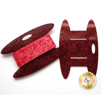 Glitzy Binding Holder - Ruby Red Glitter, Image