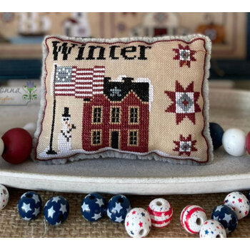 American Season - Winter Pillow Cross Stitch Pattern