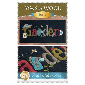 Words in Wool Mat Pattern - June - Garden, Image