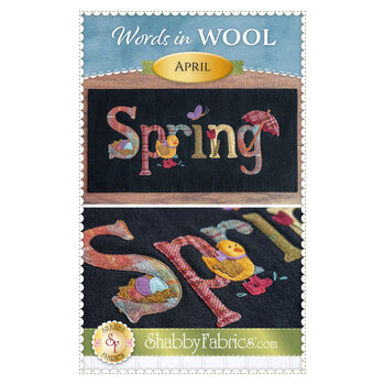 Words in Wool Mat Pattern - April - Spring, Image