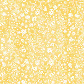 Sunny Safari 27768-52 Yellow by Northcott Fabrics, Image