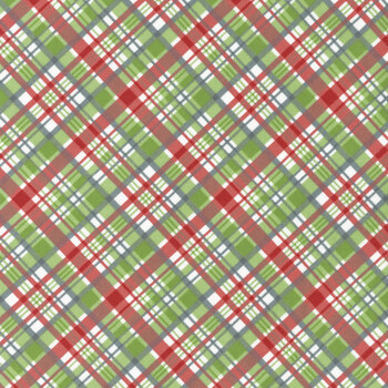 The Christmas Mouse Flannel F28042-10 White Multi by Sarah Summers for Northcott Fabrics, Image