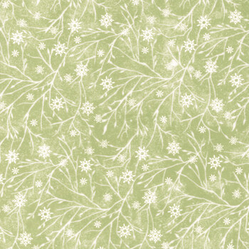 The Christmas Mouse Flannel F28044-72 Green  by Sarah Summers for Northcott Fabrics, Image