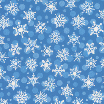 Snowfest 10551-45 Blue by Patrick Lose for Northcott Fabrics, Image