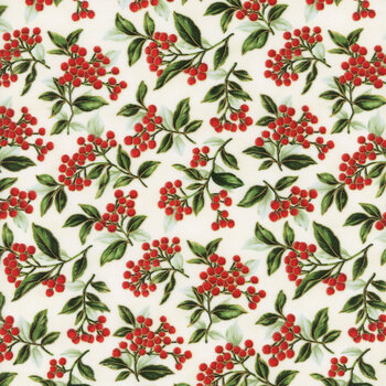 Blooming Holidays X7791-20G-Natural-Gold  by Hoffman Fabrics, Image