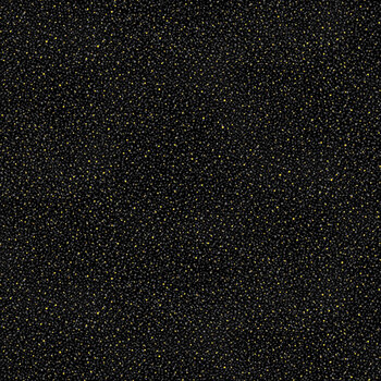 Blooming Holidays X7793-4G-Black-Gold  by Hoffman Fabrics, Image