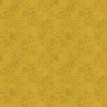 Blooming Holidays X7790-47G-Gold-Gold  by Hoffman Fabrics, Image