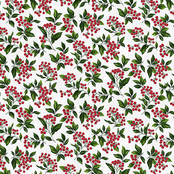 Blooming Holidays X7791-176S-Ice-Silver  by Hoffman Fabrics, Image