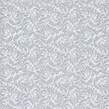 Blooming Holidays X7790-176S-Ice-Silver  by Hoffman Fabrics, Image