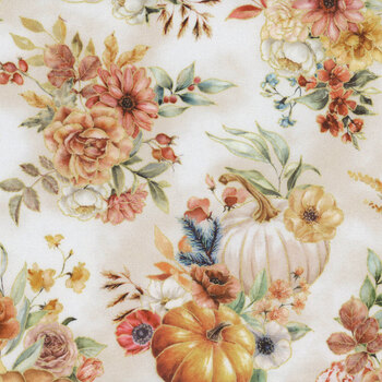 Harvest Bouquet X5542-20-Natural  by Hoffman Fabrics, Image