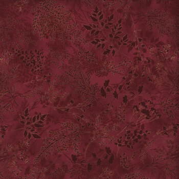 Harvest Bouquet X5546-195-Maroon  by Hoffman Fabrics, Image