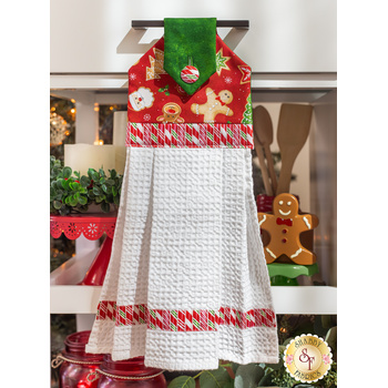  Hanging Towel Precut Kit - Sugar Coated - Red, Image