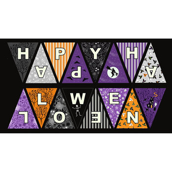 Witchy Woods LEIA881 Panel Halloween Bunting by Lewis & Irene, Image