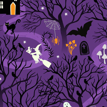 Witchy Woods LEIA882B Witchy Woods Purple by Lewis & Irene, Image