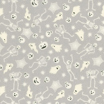 Witchy Woods LEIA885A Spooky Friends Grey by Lewis & Irene, Image
