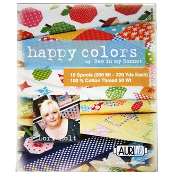 Lori Holt - Happy Colors 10 Small Spools Cotton 50wt , Image