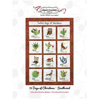 12 Days of Christmas Southwest - Machine Embroidery CD, Image