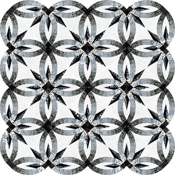 Achromatic Wedding Star Pattern - Judy Niemeyer, Image