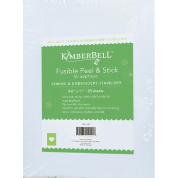 Fusible Peel & Stick For Easy Applique 8-1/2in x 11in 25pk by Kimberbell, Image