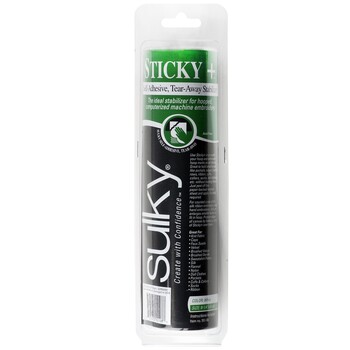 Sticky Plus Self-Adhesive Tear-Away Stabilizer White 8 1/4in x 6yds by Sulky, Image