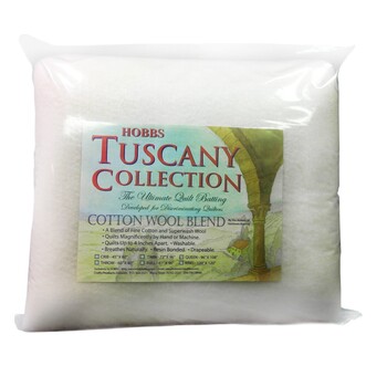 Tuscany 20% Wool 80% Cotton Batting King 120in X 120in, Image